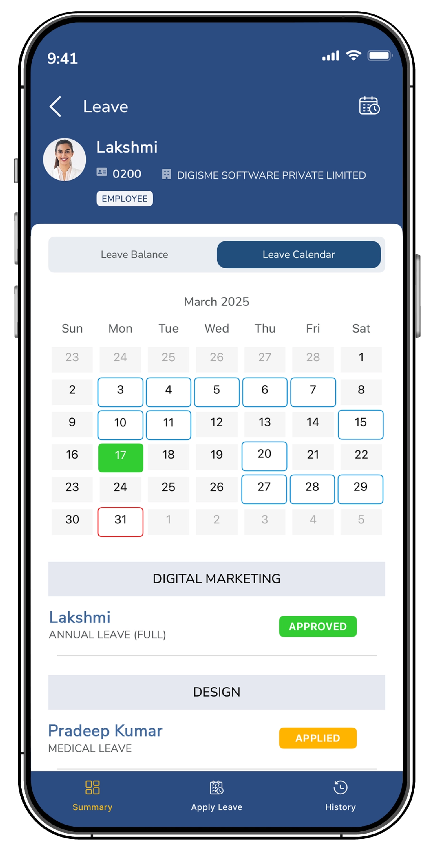 Leave Management Software