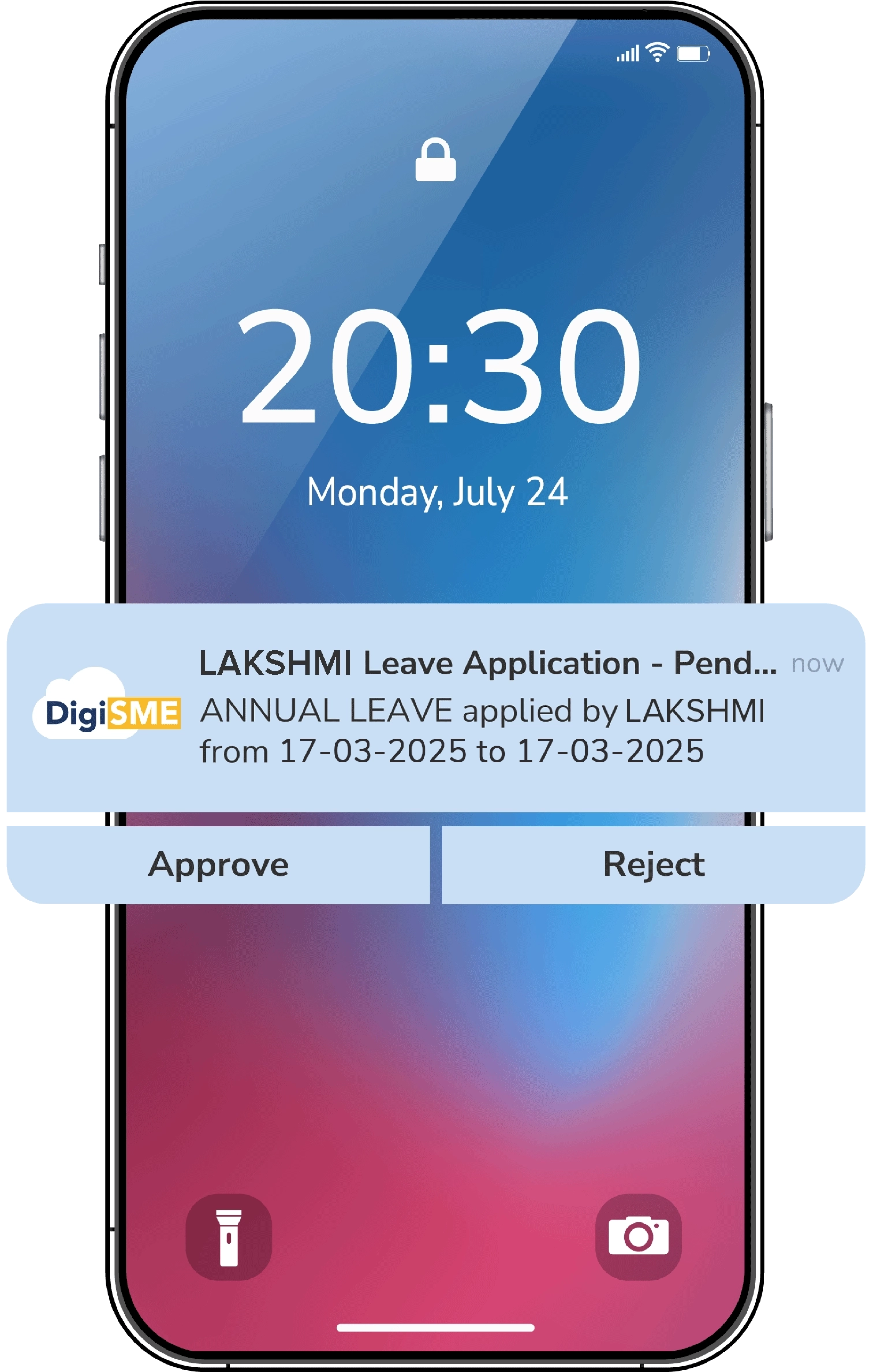 Push Notifications for Leave Approval